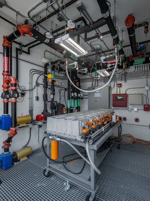 Battery test cell. All images courtesy of ACS.