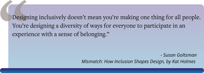 A Space for Everyone Pull Quote