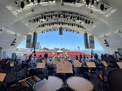 Shell from stage