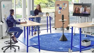 Steelcase hybrid workspace
