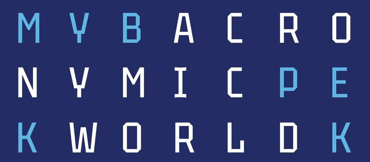 The acronymic world of FM